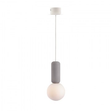 Φωτιστικό Οροφής MK421P10G 1ΧG9 D100XH120 Grey-White Aca Decor