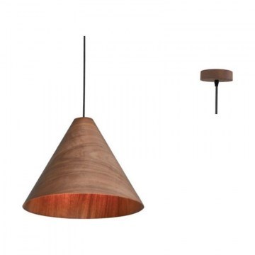 Φωτιστικό Οροφής MQ18P133WW 1Χ E27 D33XH180 Walnut Aca Decor