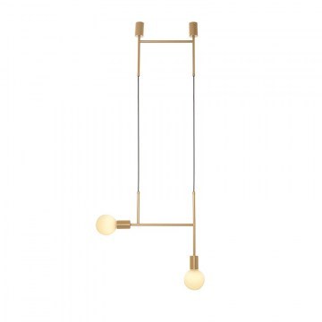 Ceiling TNK852P38GD 2ΧΕ27 38X4X110 Gold Aca Decor
