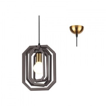 Φωτιστικό Οροφής ZM391P24WDL 1ΧΕ27 D24XH100 Brown Aca Decor