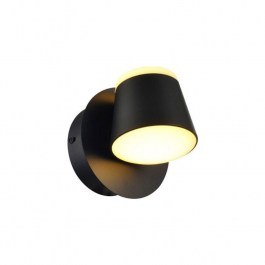 Φωτιστικό Τοίχου - Απλίκα Led V83LEDW13BK 8W 3000K 640lm 12X12X13 Black Aca Decor BLACK