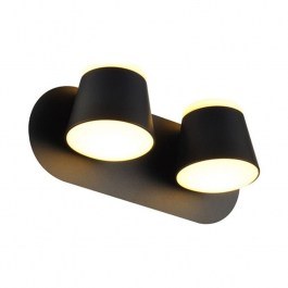 Φωτιστικό Τοίχου - Απλίκα Led V83LEDW27BK 16W 3000K 1280lm 27X12X11 Black Aca Decor BLACK