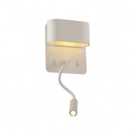 Wall Lamp Led V86LEDW45WH 8W 3000K 640lm 16Χ9Χ45 White Aca Decor WHITE