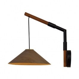 Wall Lamp MQ13W130WW 1Χ GX53 30Χ40Χ32 Walnut Aca Decor WALLNUT