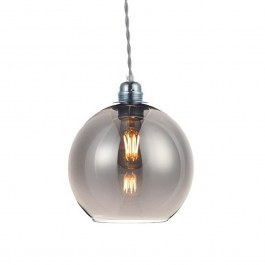 Pendant Lamp V3643320GY 1ΧΕ27 Φ20ΧΗ120CM Pythia Grey-Silver Aca Decor SILVER-GREY