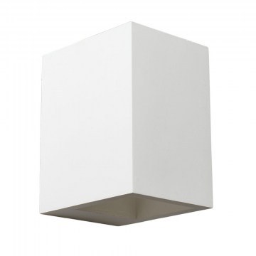Φωτιστικό Τοίχου Γύψινο G85231W 1XG9 10x12,5x15CM Block White Aca Decor