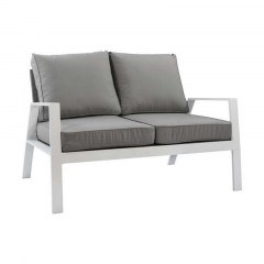 Two-Seater Sofa With Pillows HM5561.01 White