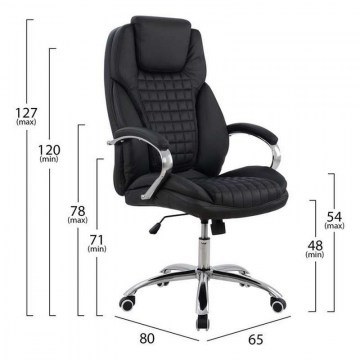 Καρέκλα Γραφείου Διευθυντική 65x80x127 HM1097.01 Black