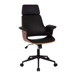 Καρέκλα Γραφείου Διευθυντική Superior Pro 67x66x120 HM1110.01 Wallnut-Black ΚΑΡΥΔΙ-ΜΑΥΡΟ