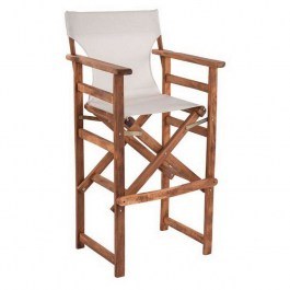 Stool Directors Limnos HM10374 Ecru 58x58x118cm ECRU