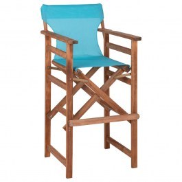 Stool Director Limnos HM10374.08 58x58x118cm Walnut-Ciel WALNUT-CIEL