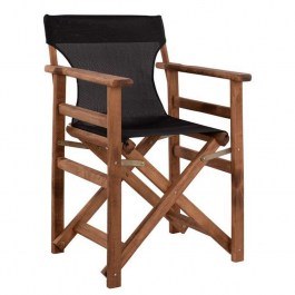 Director's Chair Limnos With Textilene 57x54x88,5 HM10368.05 Black BLACK