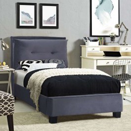 Bed Riley HM561.01 90Χ200 Grey GREY