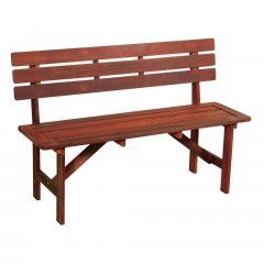 Παγκάκι 2 Θέσεων 203472 Brown/Red 120x46x79cm