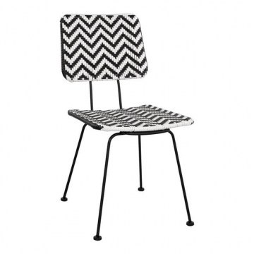 Chair Allegra HM5693 Black-White 46x56x88Υ cm.