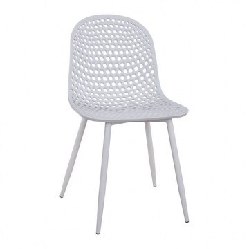 Καρέκλα Milana HM8512.01 White 45X51X84Υ εκ. Σετ 4τμχ