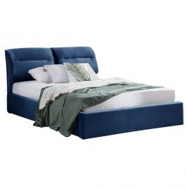 Bed Kendra HM565.18 With Storage Space For Mattress 160x200cm Velvet Blue BLUE