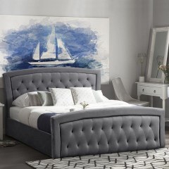 Bed Odelia Grey With Storage Room 160x200 HM581.01