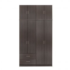 Wardrobe 4Doors Zebrano 120Χ42Χ241cm. HM11046.01