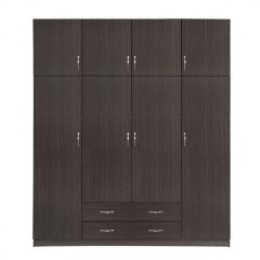 Ντουλάπα Τετράφυλλη 200Χ240Χ55.5εκ Zebrano HM11224.01