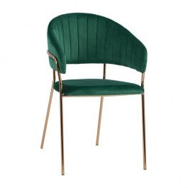 Πολυθρόνα Theodore HM8520.03 Dark Green-Gold 55Χ50Χ82Υ εκ. Σετ 2τμχ DARK GREEN