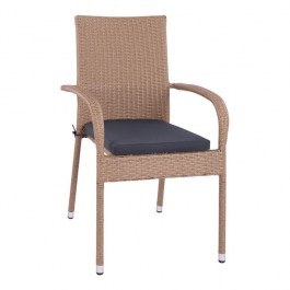 Armchair Brown-Mocca 55x64x93Υ cm.HM5685.02 BROWN