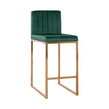 Σκαμπό Bar Piper Dark Green HM8525.03 40Χ49Χ96Υ εκ. Σετ 2τμχ