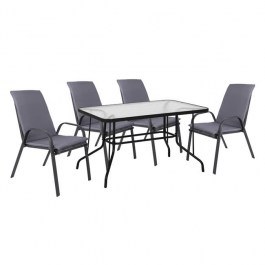 Dinning Table Set 5Pcs 120X70 HM10568.01 Grey GREY