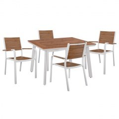 Τραπεζαρίας Σετ 5Τμχ White HM10459