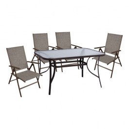 Τραπεζαρίας Σετ 5Τμχ Brown HM10558.02 BROWN