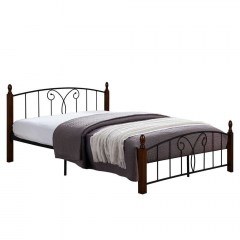 Κρεβάτι Suzie HM585 Για Στρώμα 150Χ200cm Wallnut