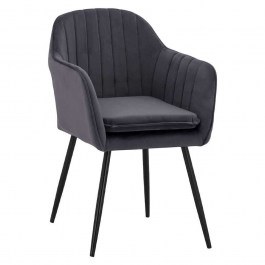 Armchair Sawyer HM8523.11 53x60x76Ycm Grey-Black GREY-BLACK