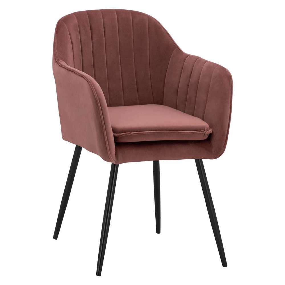 Πολυθρόνα Sawyer HM8523.12 53x60x76Y cm Dusty Pink Σετ 2τμχ