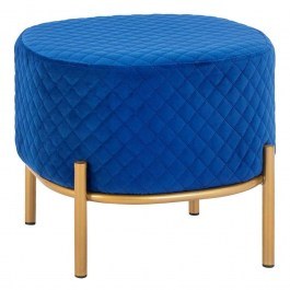Stool Sinta HM8638.08 42x42x38Υcm Blue-Gold BLUE