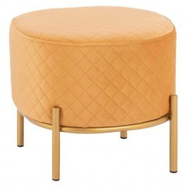 Stool Sinta HM8638.09 42x42x38Υcm Gold GOLD