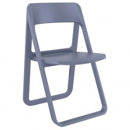 Folding Chair Dream 20.0043 48Χ52Χ82cm Dark Grey Siesta DARK GREY