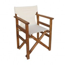 Director's Chair Torino 63.0121 59X51X85cm Walnut-Ecru ECRU