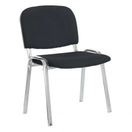 Καρέκλα Υποδοχής Milos 01.0202 53Χ57Χ46/77cm Black BLACK