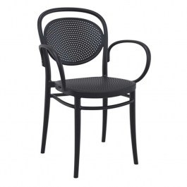 Πολυθρόνα Marcel XL 20.0642 57Χ52Χ85cm Black Siesta BLACK