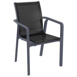 Armchair Pacific 20.0076 57X62X44/90cm Dark Grey Siesta DARK GREY