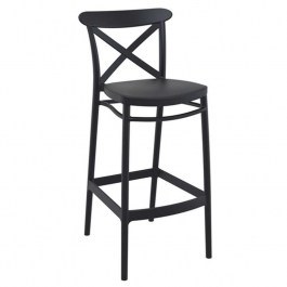 Σκαμπό Cross 20.0606 45Χ52Χ106cm Black Siesta BLACK