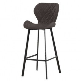 Stool Martin 43.1357 46,5Χ48,5Χ73/79/105cm Black BLACK