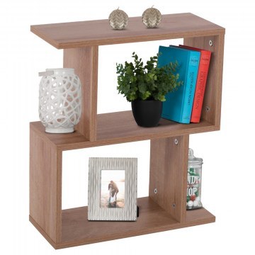 Table Auxiliary Amabella HM8956.11 With Shelves 45x17x52cm Natural