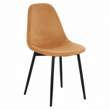 Καρέκλα Leonardo HM00100.09 (Σετ 4τμχ) 45x47x87cm Gold