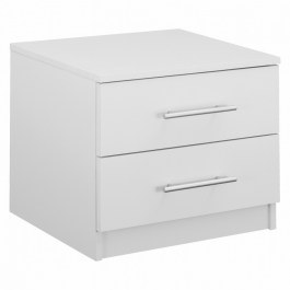 Bedside Table HM2220.05 48x40,5x41,5cm White WHITE