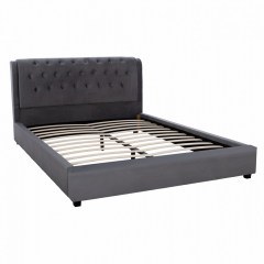 Κρεβάτι Odalys HM549.11 164x223x100cm Για Στρώμα 150X200 Grey