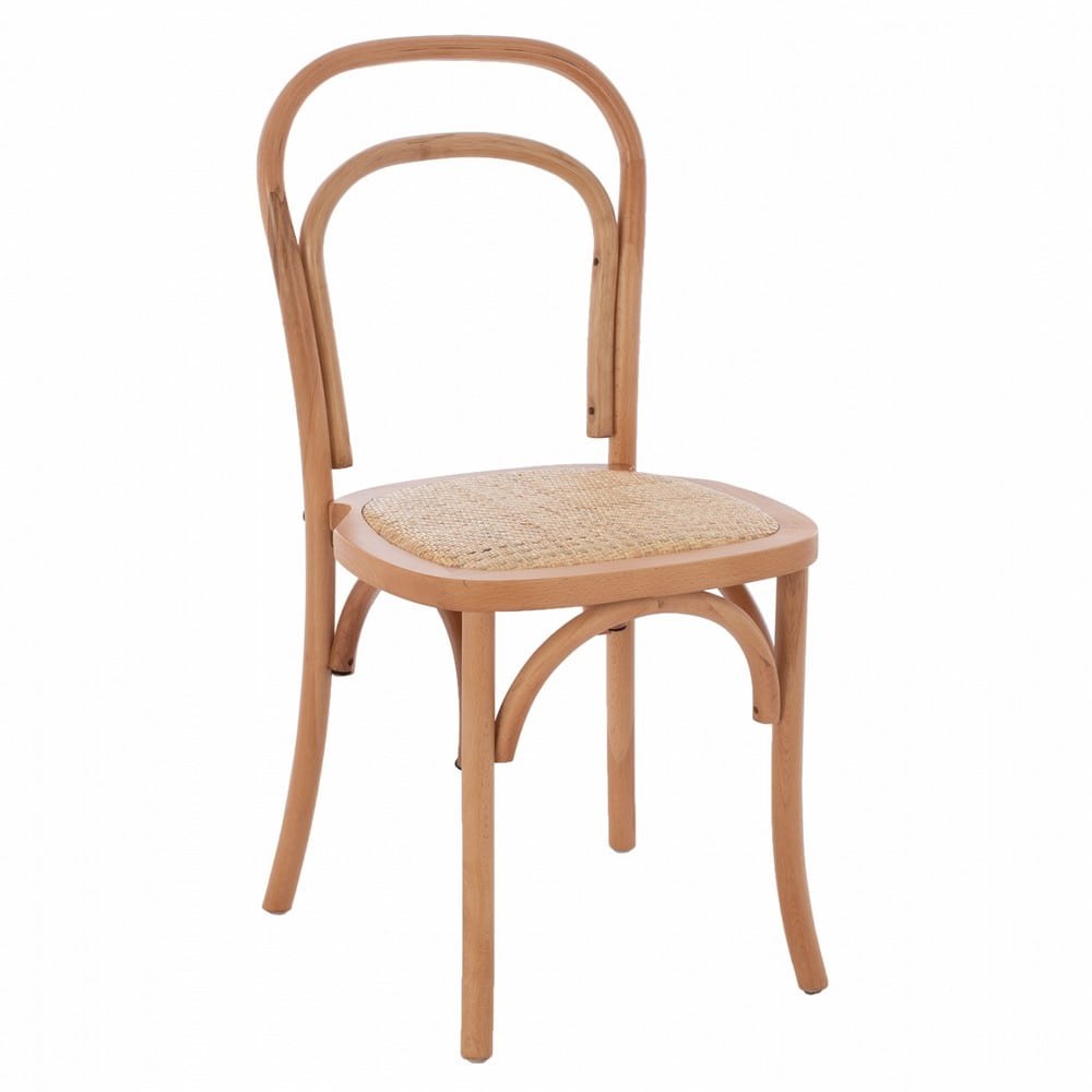 Καρέκλα Ξύλινη Aliyah HM8644.01 Από Ξύλο Οξιάς 45x54x89cm Natural