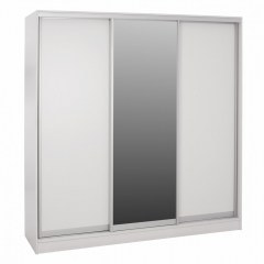 Ντουλάπα Adler HM2435.03 Τρίφυλλη Συρόμενη Με Καθρέπτη 200X60X210cm White