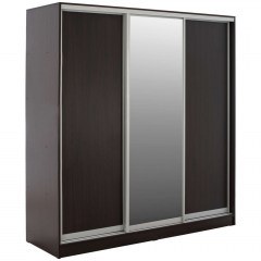 Ντουλάπα Adler HM2462.02 Τρίφυλλη Συρόμενη Με Καθρέπτη 240x60x240cm Wegge