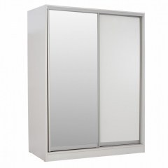Ντουλάπα Adler HM2434.03 Δίφυλλη Συρόμενη Με Καθρέπτη 160x60x210cm White